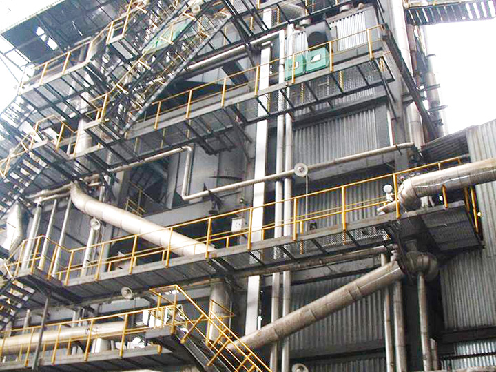 Waste heat boiler in the steel industry